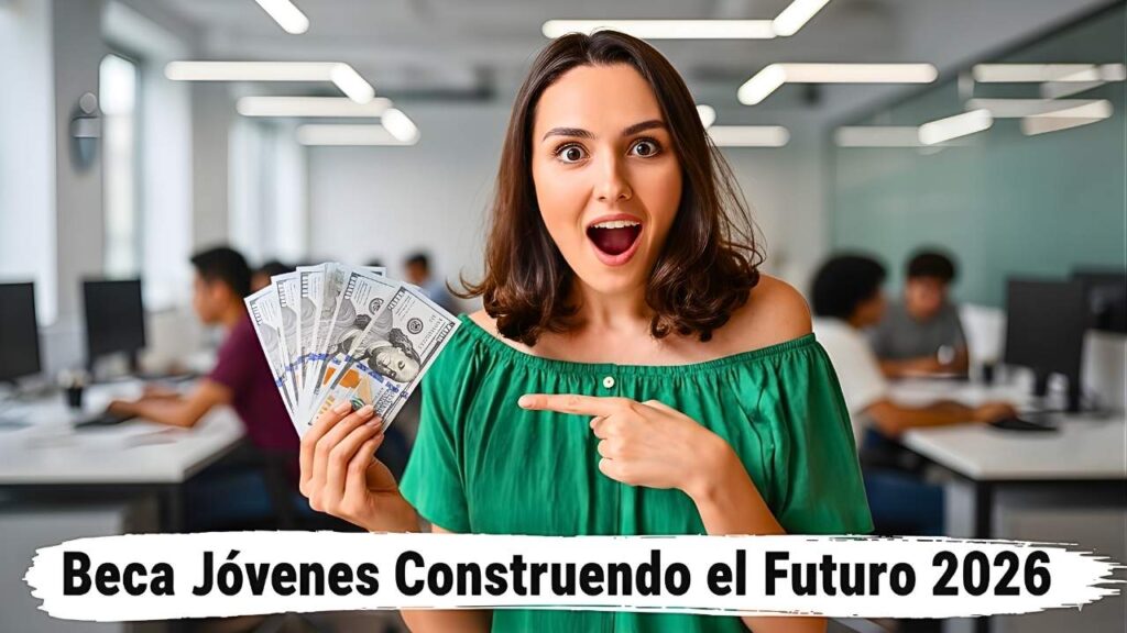 Beca Jóvenes Construyendo el Futuro 2026: registro abierto, monto actualizado y pagos confirmados