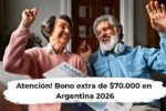 Atención! Bono extra de $70.000 en Argentina 2026: consulta requisitos y fechas de pago