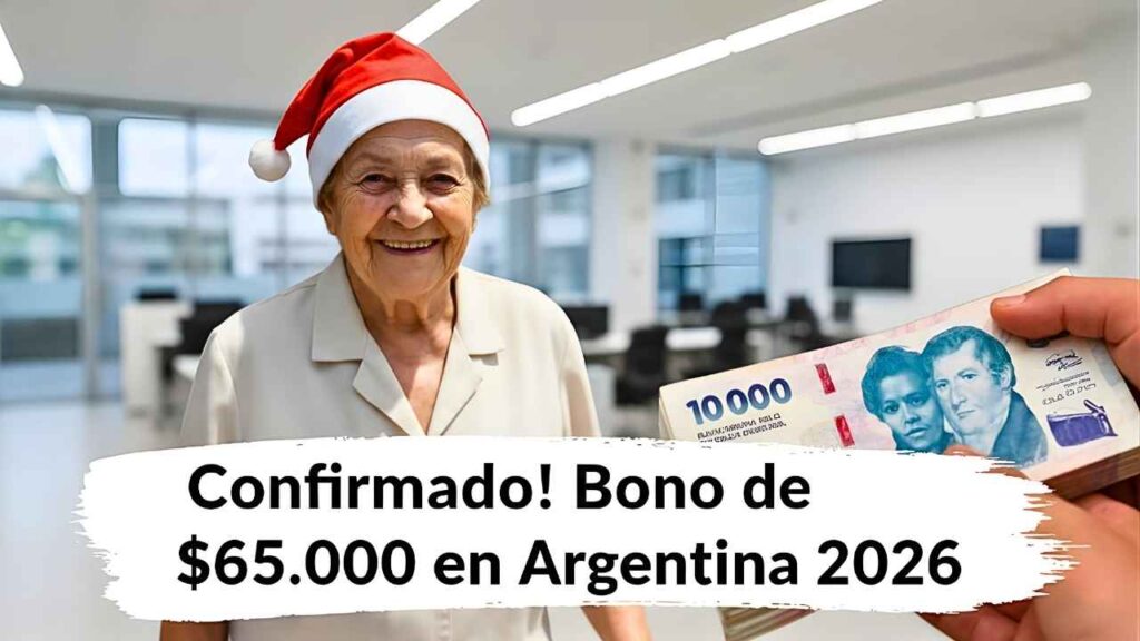 Confirmado! Bono de $65.000 en Argentina 2026: fechas de pago y cómo anotarse ya